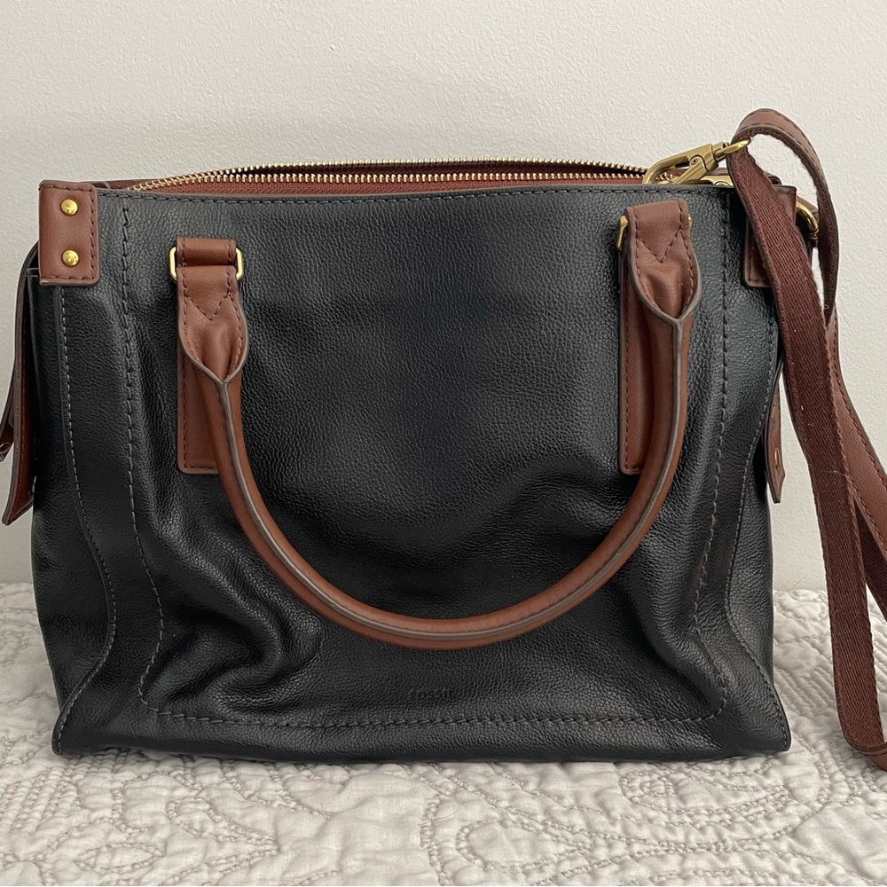 Fossil Leather Tote